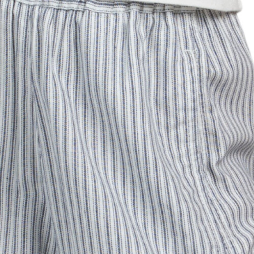 MAX STUDIO LONDON Linen Blend Elastic Waist Wide Leg Pants - Picture 3 of 4